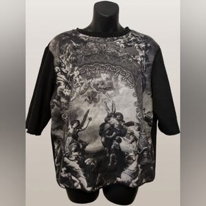 Angels, Urban Heritage Reworked Graphic Sweatshirt - Raw Edge Cut - Medium